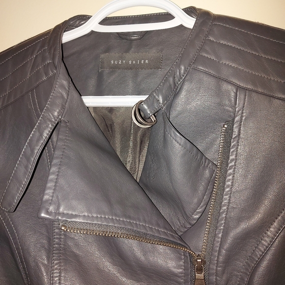 Grey Suzy Shier leather jacket - Picture 2 of 6
